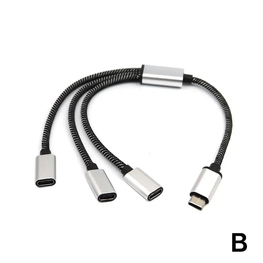 Multi USB Hub Extensions 3/2 Port Type C Hub USB Splitter Fast Data Transmission OTG Adapter For PC Laptop Pro