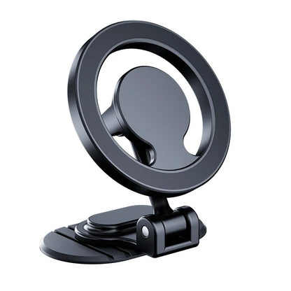 Magsafe Car Mount 360° Rotation All-Metal Magnetic Phone Holder for Car Dashboard Strong Magnets Folding Car Phone Holder Mount