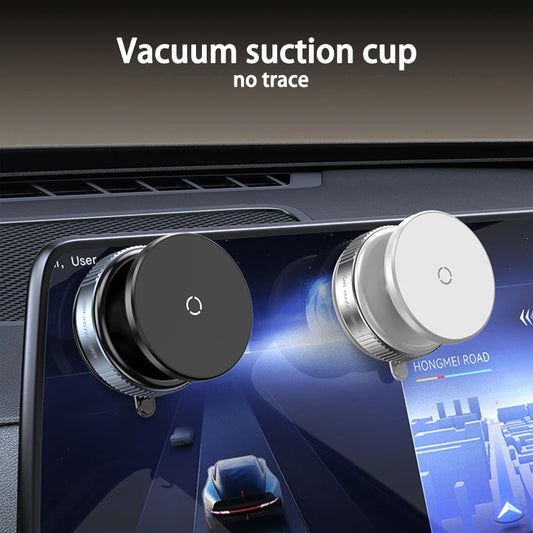MagSafe Magnetic Car Phone Holder – 360° Vacuum Mount