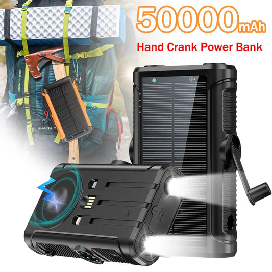 20,000mAh Solar Power Bank with Wireless Charging