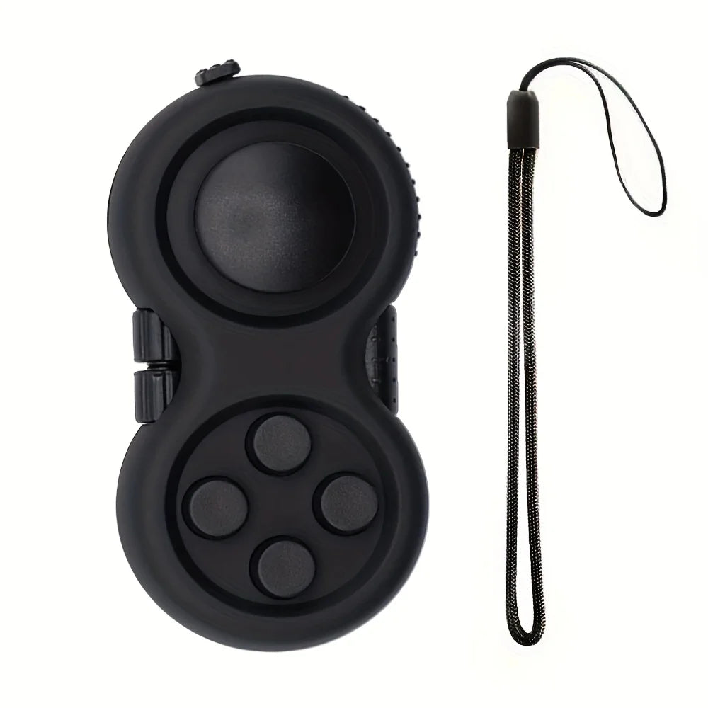 Fidget Pad with 8 Fidget Functions, Fidget Controller Stress Reducer, Fidget Toy Cube Relieves Stress and Anxiety Relief Toys