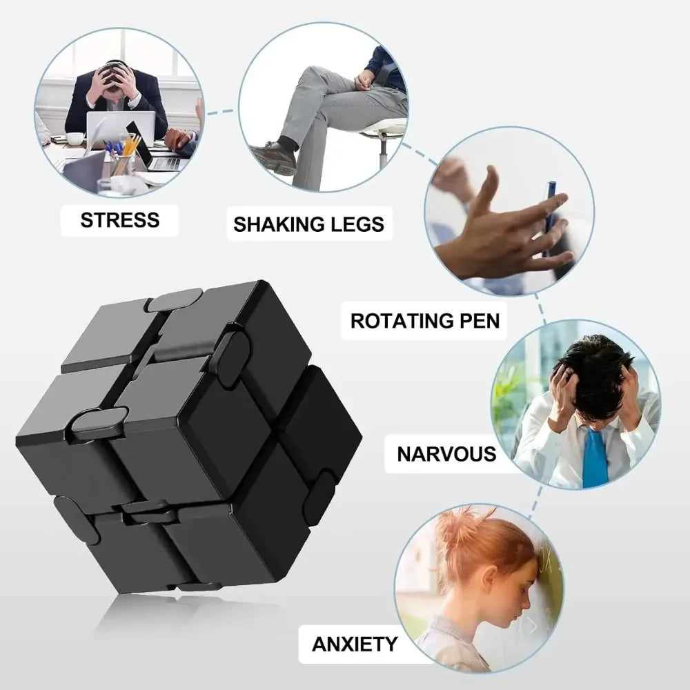 Infinity Cube,Fidget Cube New Version Fidget Finger Toys for Stress and Anxiety Relief/ADHD, Ultra Durable Sensory Gifts