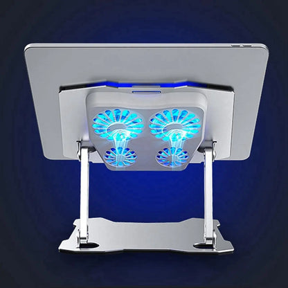Laptop Cooling Pad Adjustable Aluminum Stand Portable Laptop Holder for All Tablets