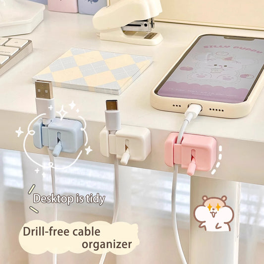 Cable Management Clips – No-Drill Desk Cord Organisers