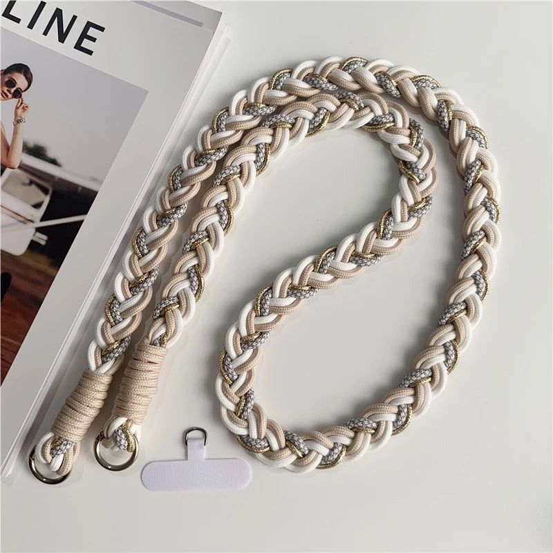 New Phone Lanyard Detachable Adjustable Necklace Lanyards For Bag Camera Crossbody Cell Phone Straps Neck Clip Cord Rope