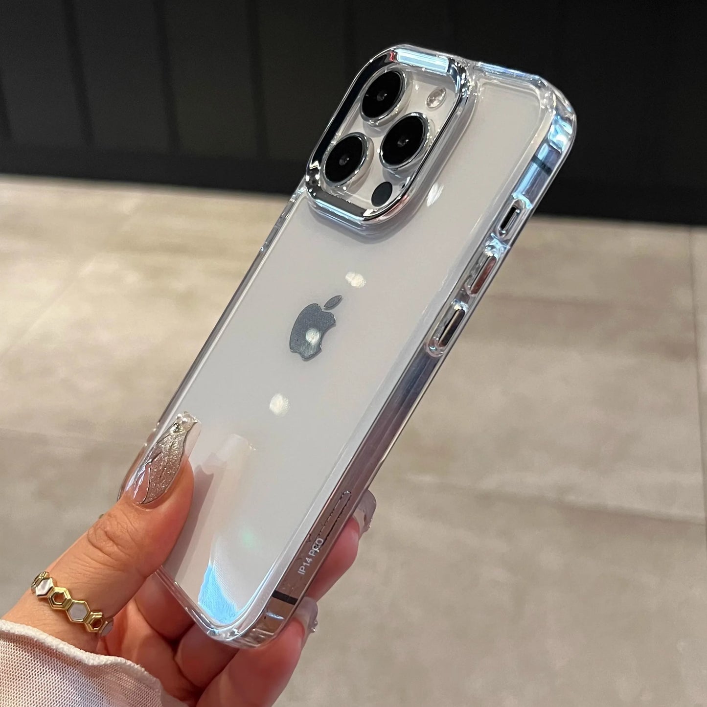 Luxury Clear Silicone Phone Case For iPhone 17 Pro Max 11 13 16 15 14 12 Air Shockproof Transparent Bumper Back Cover