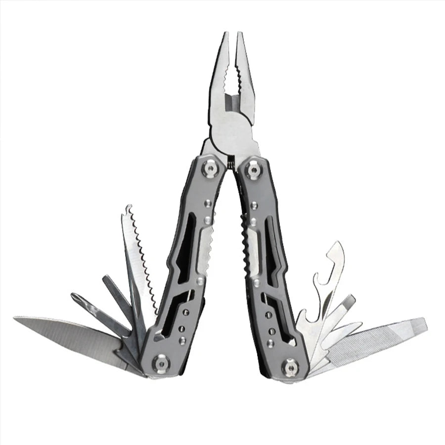 Camping Multitool Stainless Steel Portable Folding Knife Pliers Outdoor Emergency Survival Gear Multifunction Tools for Hiking