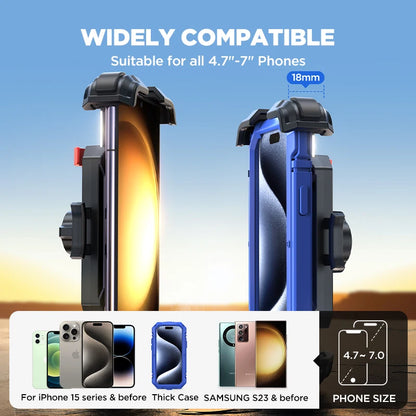 Joyroom Motorcycle Phone Mount Upgrade Bike Phone Holder Ultra-Stable Bicycle Phone Mount Handlebar Cell Phone Clamp for Scooter