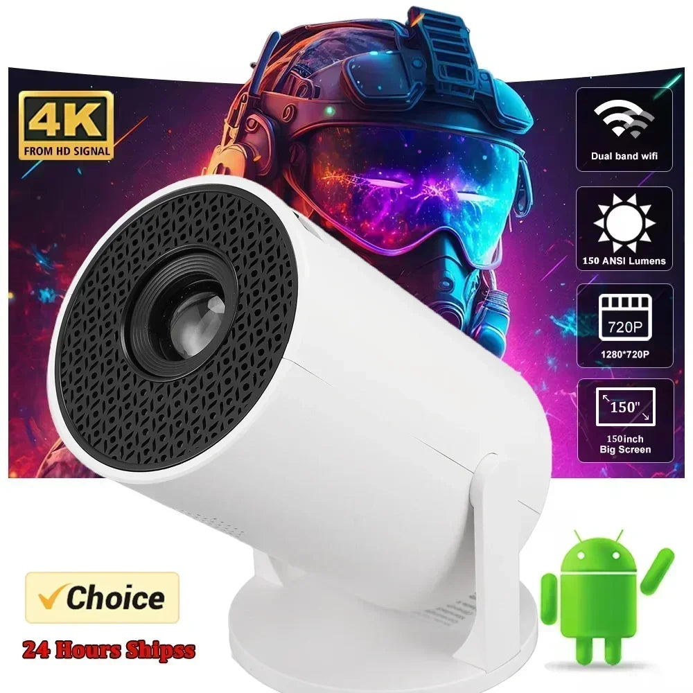 Mini HY300 Smart Android Projector Portable Wireless Home Theater Pocket Projector with Latest Technology HY300