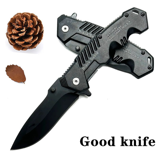 Portable Folding Survival Knife – Stainless Steel