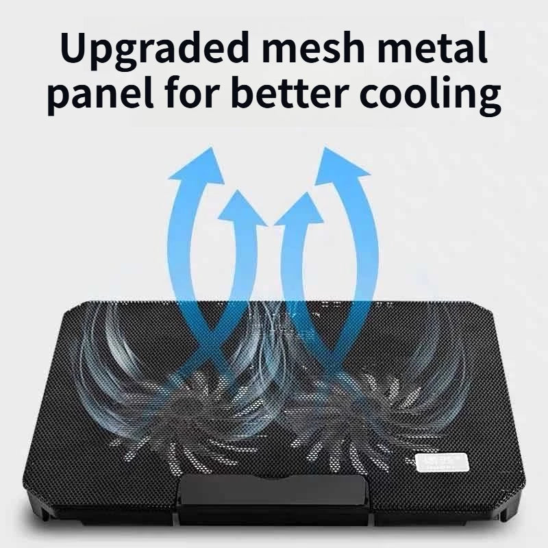 Laptop cooling pad,suitable for 12-17 inch laptop cooler lifting bracket folding silent air-cooled desktop computer cooling base