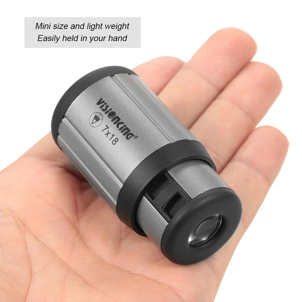Visionking 7X18 Monocular Telescope Binoculars Zooming Mini Compact Monocular Telescope Hd Pocket Scopeoptical Monocular
