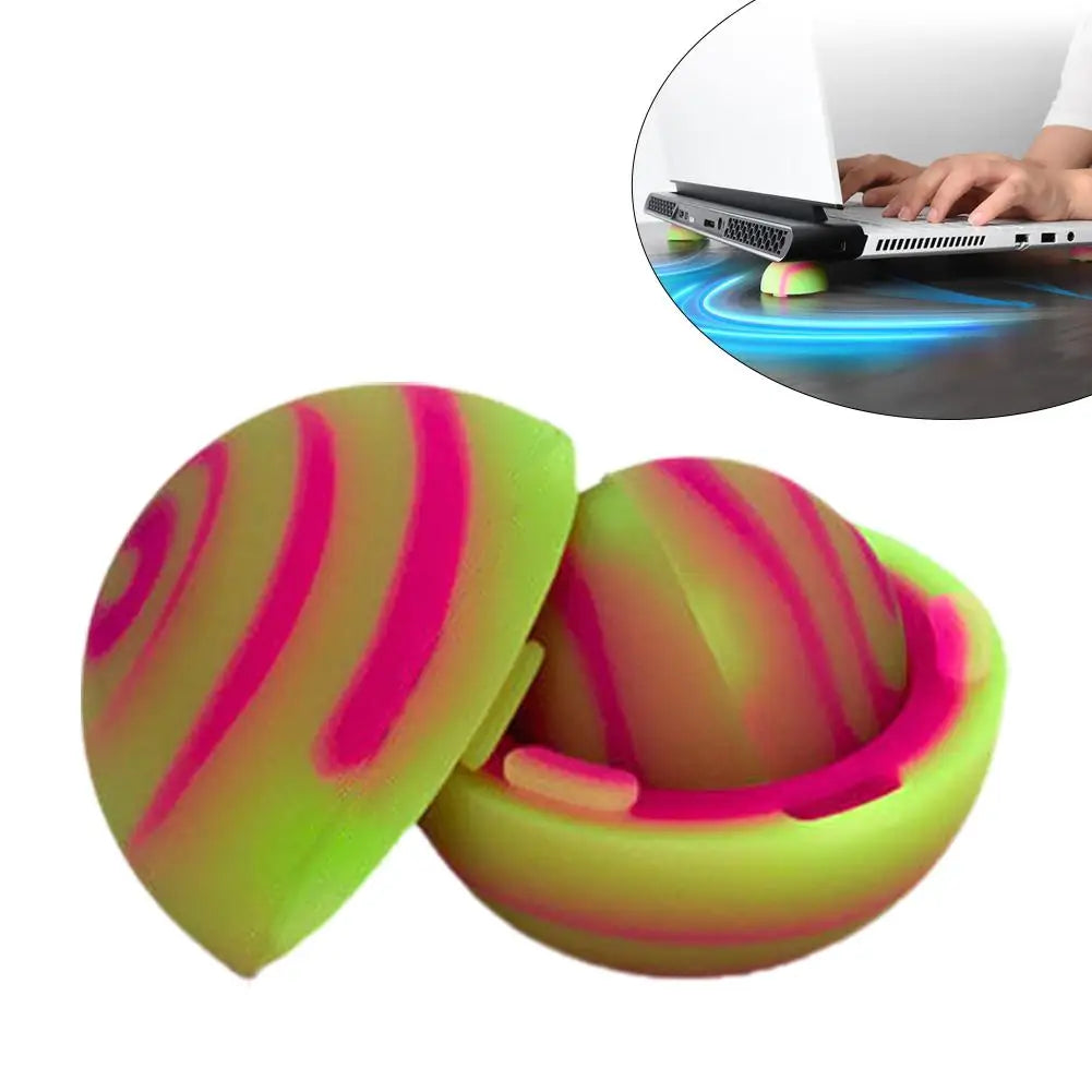 Laptop Stand Portable Cooling Pad For MacBook Laptop Cool Ball Heat Dissipation Skidproof Pad Cooler Stand
