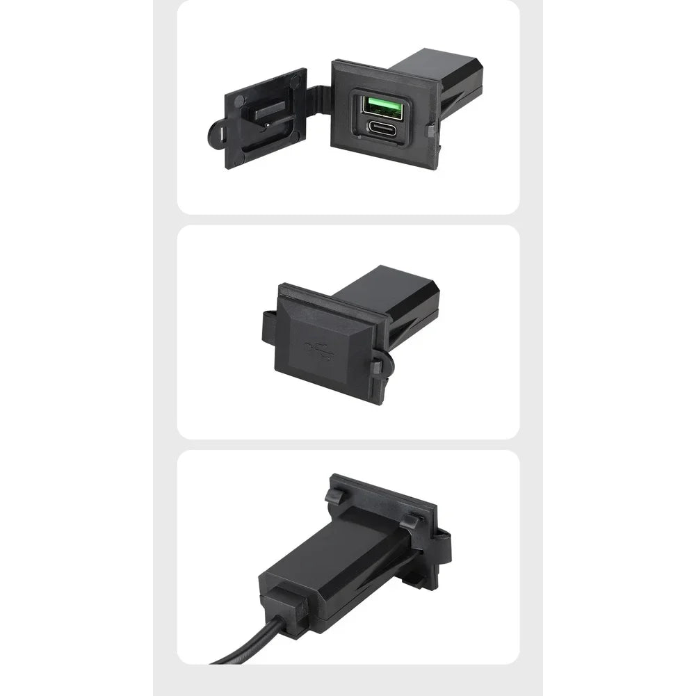 Dual Port Car Charger 36W Fast Charging With USB C And USB A Supporting QC 3 0 And PD 30W For Cars Motorcycles Yachts And RVs