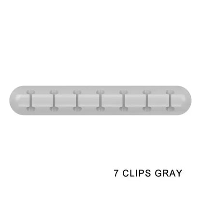 Cable Holder Clips Cable Management Cord Organizer Clips Silicone for USB Charging Cable Mouse Cable Wire PC Office Home Car