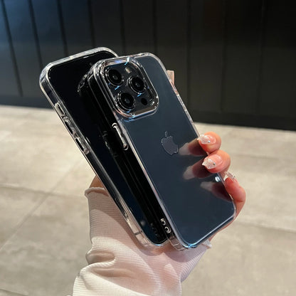 Luxury Clear Silicone Phone Case For iPhone 17 Pro Max 11 13 16 15 14 12 Air Shockproof Transparent Bumper Back Cover