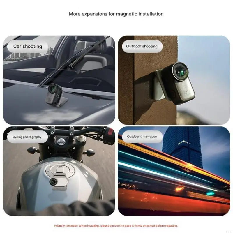 Strong Action Camera Mount Stand For Flexible Placement On Any Face With Modifiable Turn And Lean Functionality K1KF