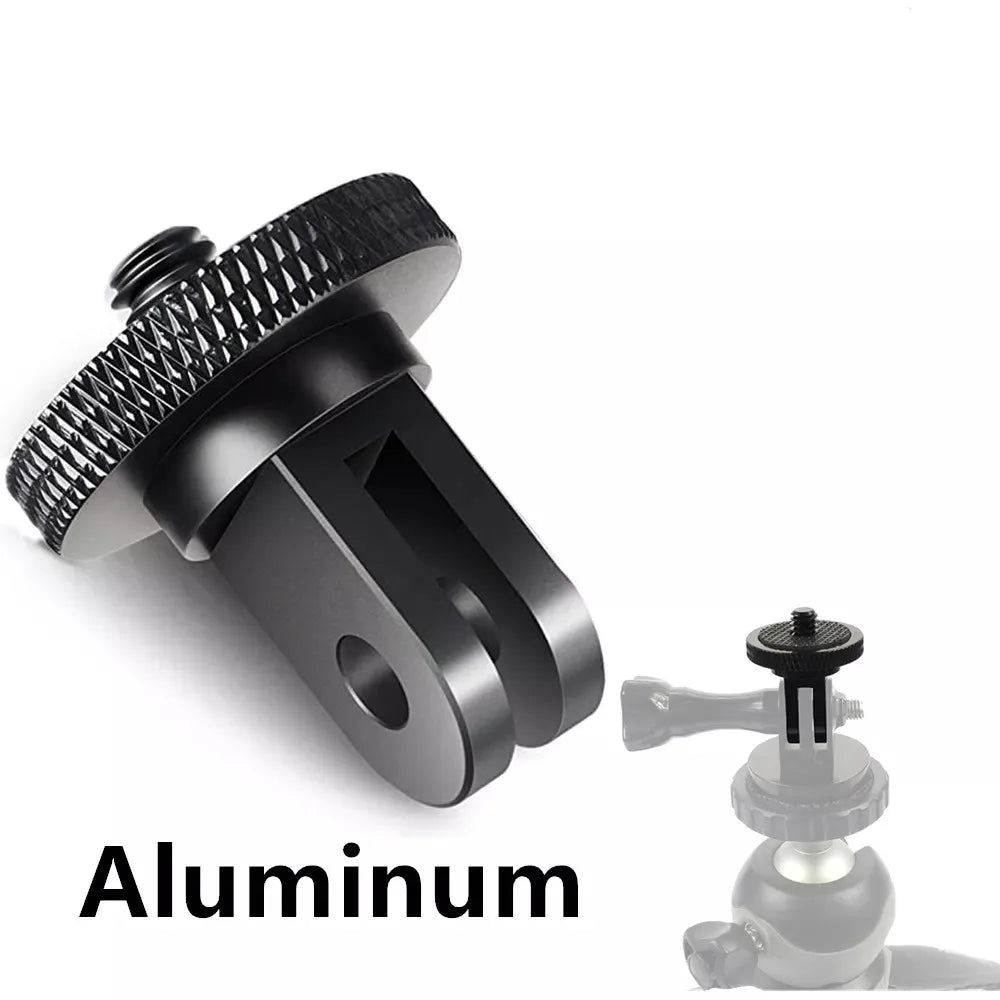 1/4 inch Screw Metal Tripod Mount Action Camera Adapter