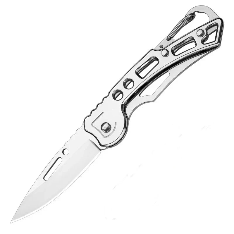 Folding Knife Portable Stainless Steel Pocket Knives for Men EDC Multitool Outdoor Camping Survival Hiking Knife Keychain