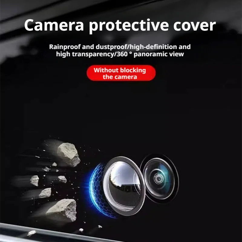 BLALION 2PCS Car Camera Lens Protector Advanced Scratch Car Camera Lens Guards Waterproof And Dustproof Protection Accessories