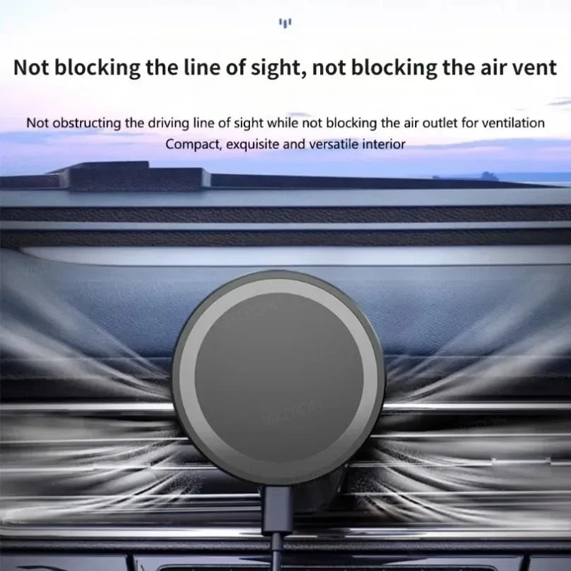 MagSafe Car Wireless Charger 30W - Air Vent Clip Phone Holder - Stable Grip For iPhone 13-17 Pro Max & Fast Charging Stand
