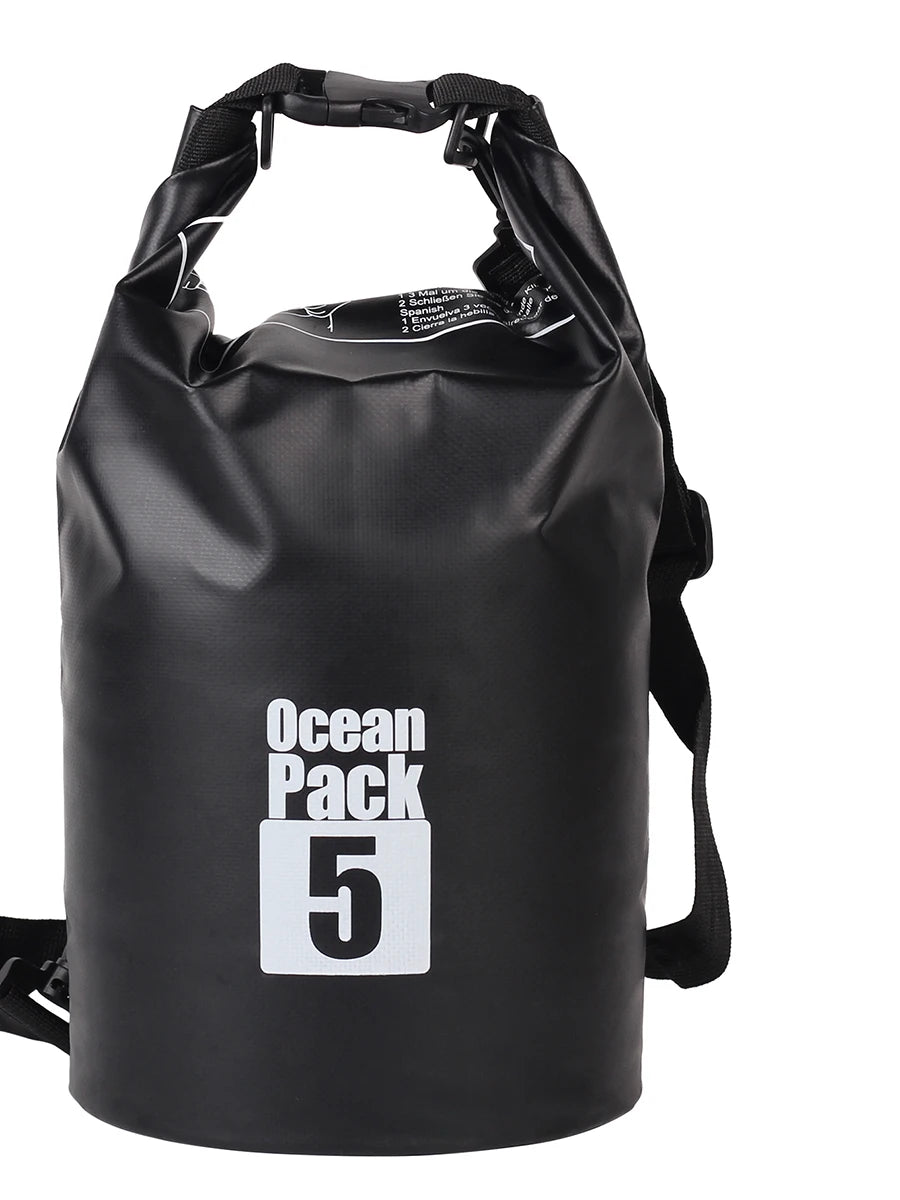 500D Waterproof Swimming Bag Dry Sack 5/10/15/20/30L Waterproof Floating Dry Gear Bags For Boating Fishing Rafting Swimming