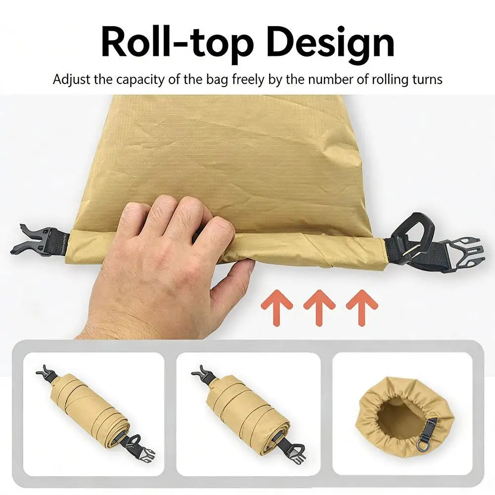  Waterproof Dry Bag For Camping Drifting HikingLightweight Waterproof Vacuum Compression Dispenser Bags Portable Organizer