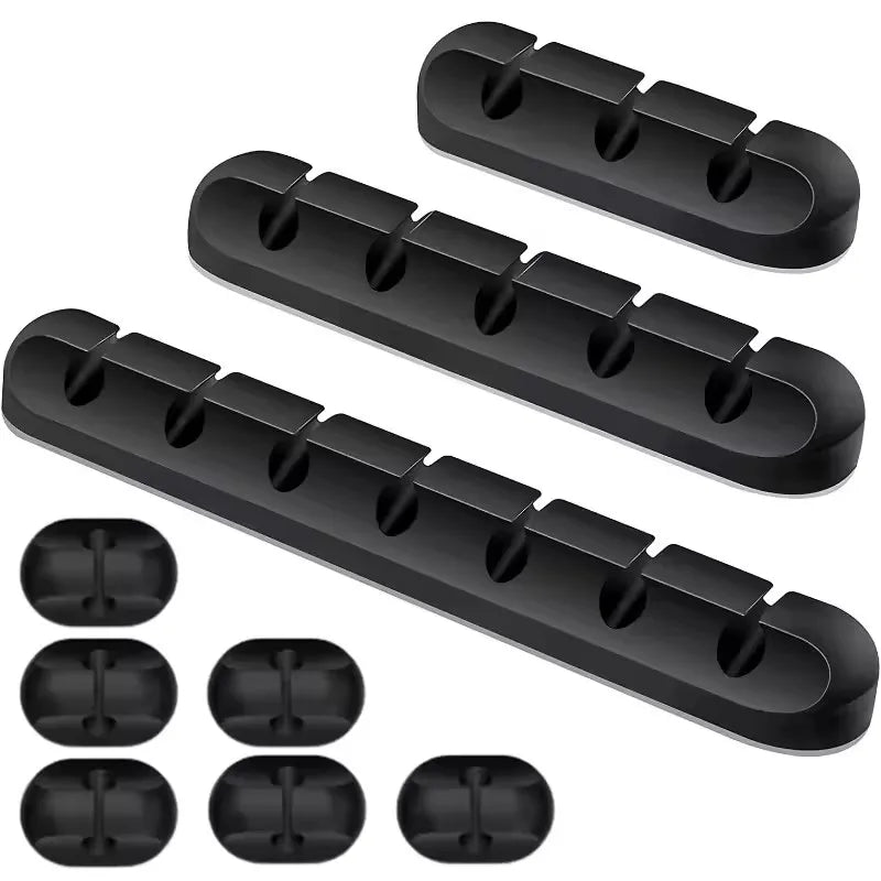 Cable Holder Clips Cable Management Cord Organizer Clips Silicone for USB Charging Cable Mouse Cable Wire PC Office Home Car