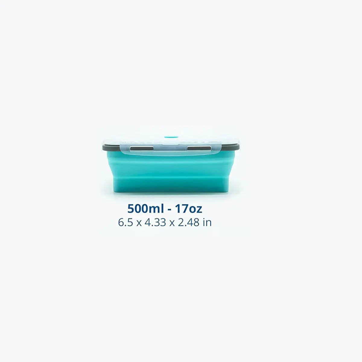 Collapsible Silicone Food Storage Containers with Lids, Freezer & Dishwasher Safe Foldable Lunch Box for Camper Leftovers Snacks
