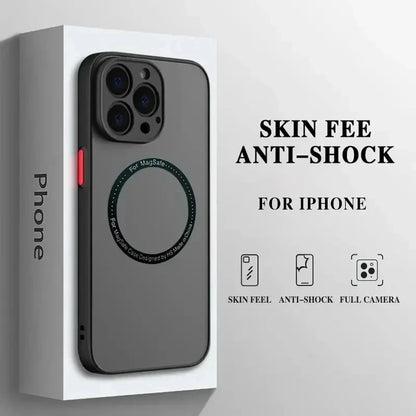 Armor Magnetic for Magsafe Wireless Charge Case On for iPhone 16 15 14 13 11 12 Pro Max 13 Mini 14 Plus Cover Funda