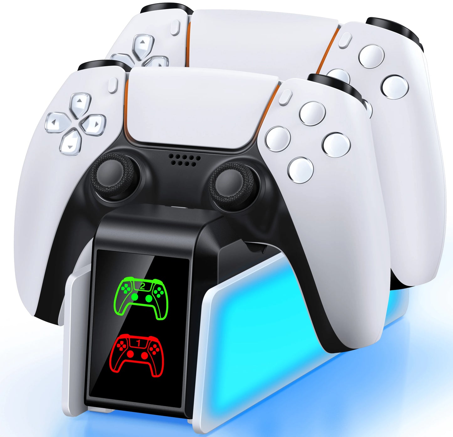 For PS5 Controller Charger DualSense Charging Station Dual Charging Dock Charger Stand for PlayStation5 Wireless Game Controller