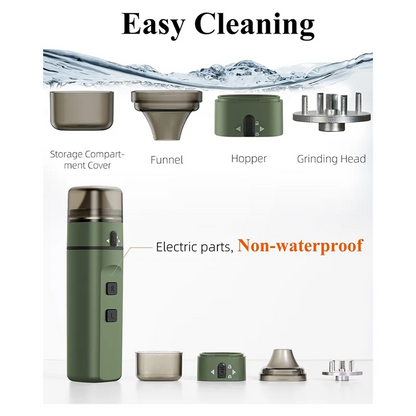 B15C Portable Auto Grind Electric Herb Grinder One-Touch Grinding Up To 1.5G Automatic Dry Spice Mill Machine