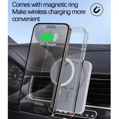Magnetic Car Wireless Charger Air Vent GPS Phone Holder Stand For Magsafe iPhone 17 16 15 14 13 12 Pro Max Cell Fast Charging