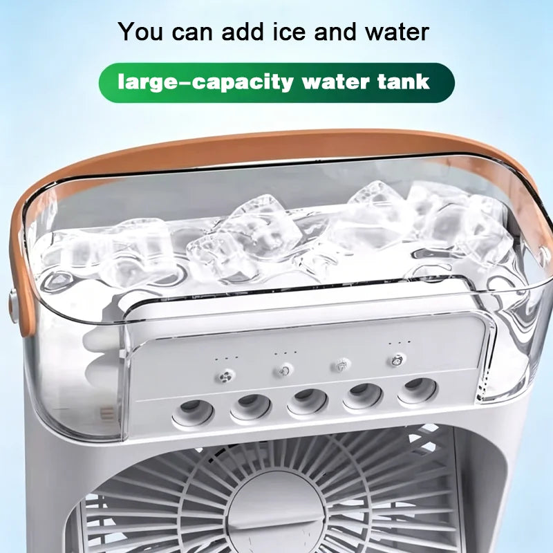 Humidifier Cooler Fan 3 Gear Air Conditioner Cooler Portable USB Desktop Spray Fans For Office Dormitory Room Cooling