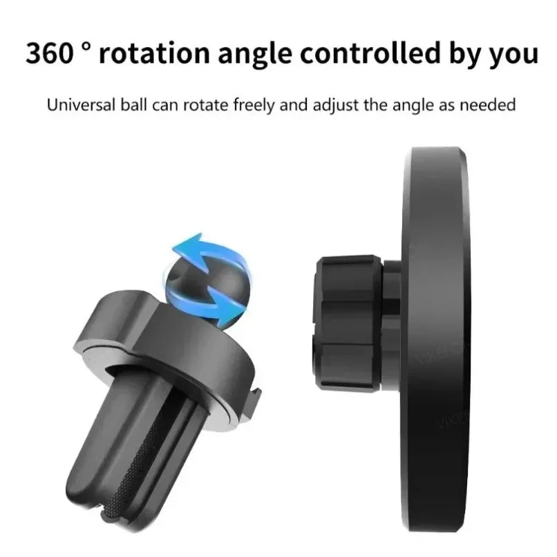 MagSafe Car Wireless Charger 30W - Air Vent Clip Phone Holder - Stable Grip For iPhone 13-17 Pro Max & Fast Charging Stand
