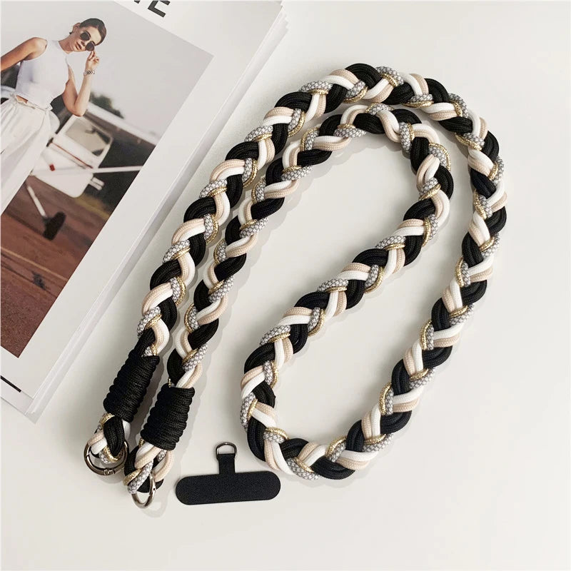 New Phone Lanyard Detachable Adjustable Necklace Lanyards For Bag Camera Crossbody Cell Phone Straps Neck Clip Cord Rope