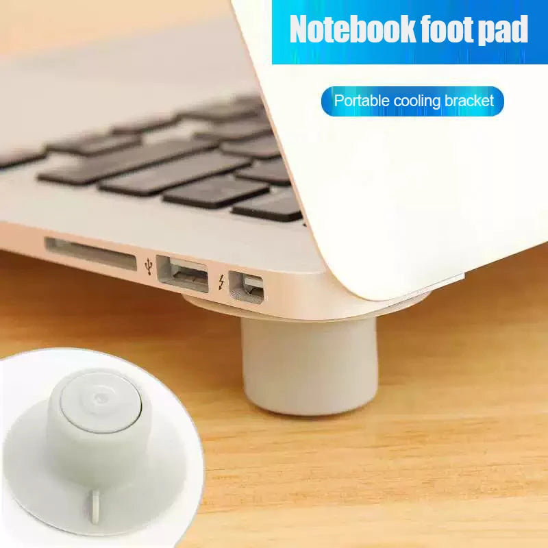 Laptop Cooling Pad, Desktop Height Increasing Foot Pad, Portable Computer Cooling Fan Support Base Bracket, Universal