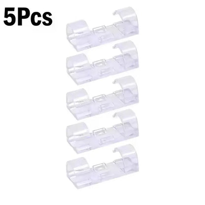Cable Clips Organizer Drop Wire Holder Cord Management Self-Adhesive Cable Manager Fixed Clamp Wire Winder For Home Office Car