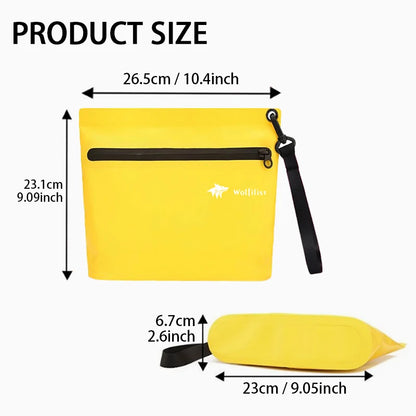Waterproof Tote Dry Bags, PVC Multi-Functional Outdoor Handbags, Dry Pouch Splashproof Rip Resistant Easy to Clean