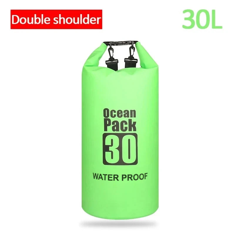 Dry PVC waterproof bags for men and women, 2L/5L/10L/20L/30L, outdoor swimming bucket bags, rafting bags