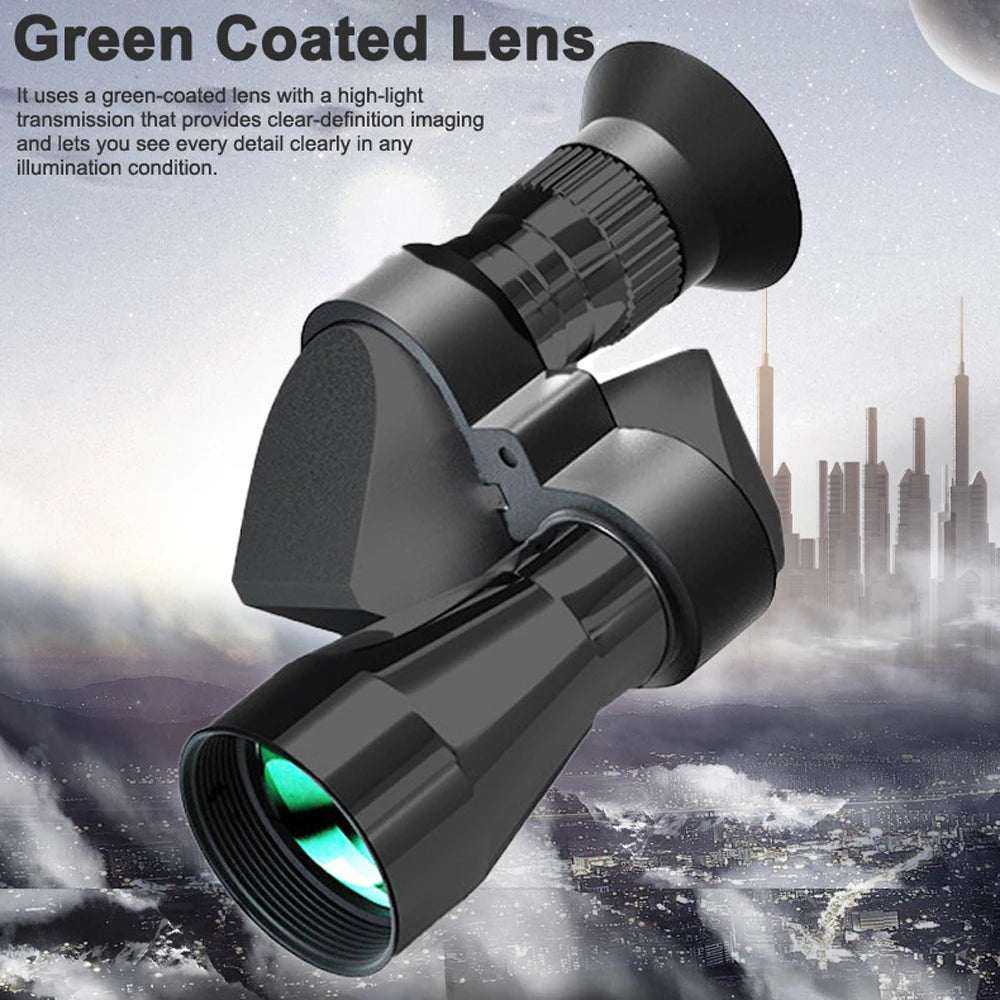 Compact Monocular Telescopes Portable Handheld Monocular with BAK4 Prism and FMC Green-coated Lens for Travelling Sightseeing