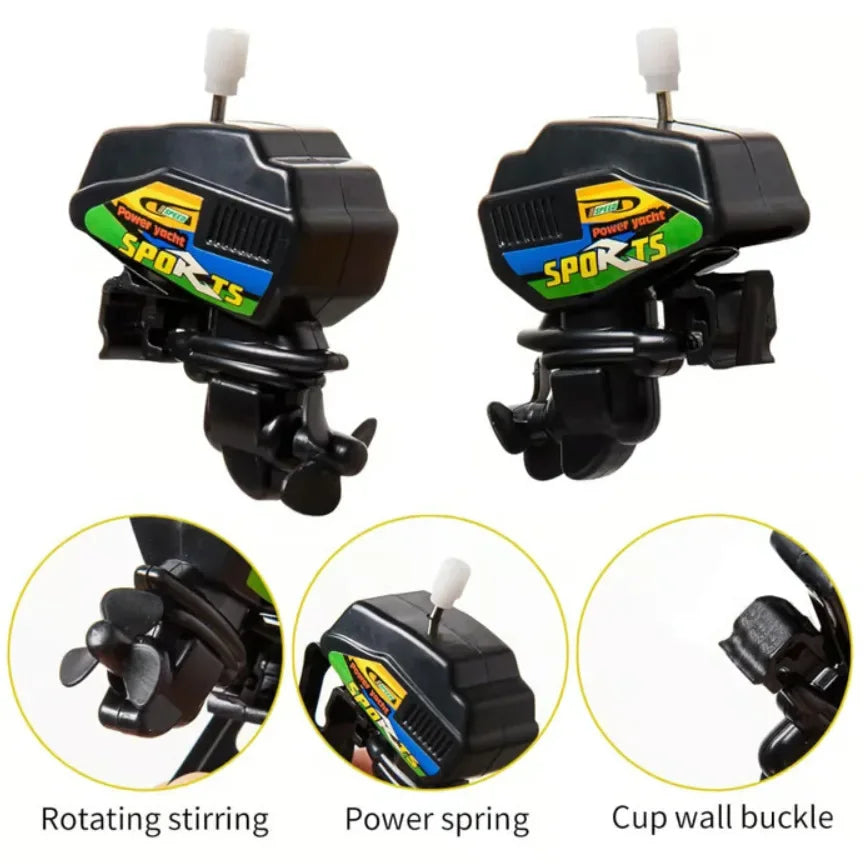 Mini Boat Motor Coffee Stirre Novelty Fun Drink Mixer Creative Kitchen Gadget for Coffee Tea Cocktail for Home Bar Accessories
