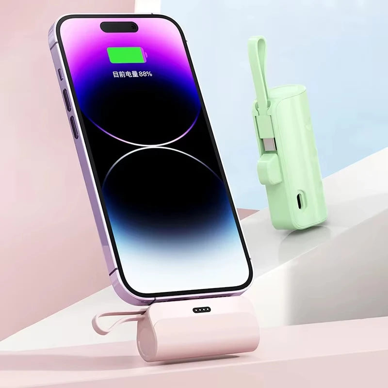 Lenovo 2026 Ultra Slim 500000mAh Super Fast Charging Portable External Battery High Capacity Power Bank USB-C for iPhone Android
