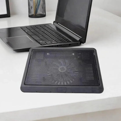 Portable Adjustable Laptop Cooling Pad USB Port LED Light Laptop Cooler Fan Metal Mesh Laptop Cooling Stand Study