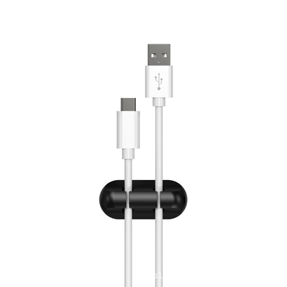 Cable Fixing Clips 3-Pack Cable Management Cable Organiser Clips Silicone Self-Adhesive Suitable for Desktop USB Charging Cables