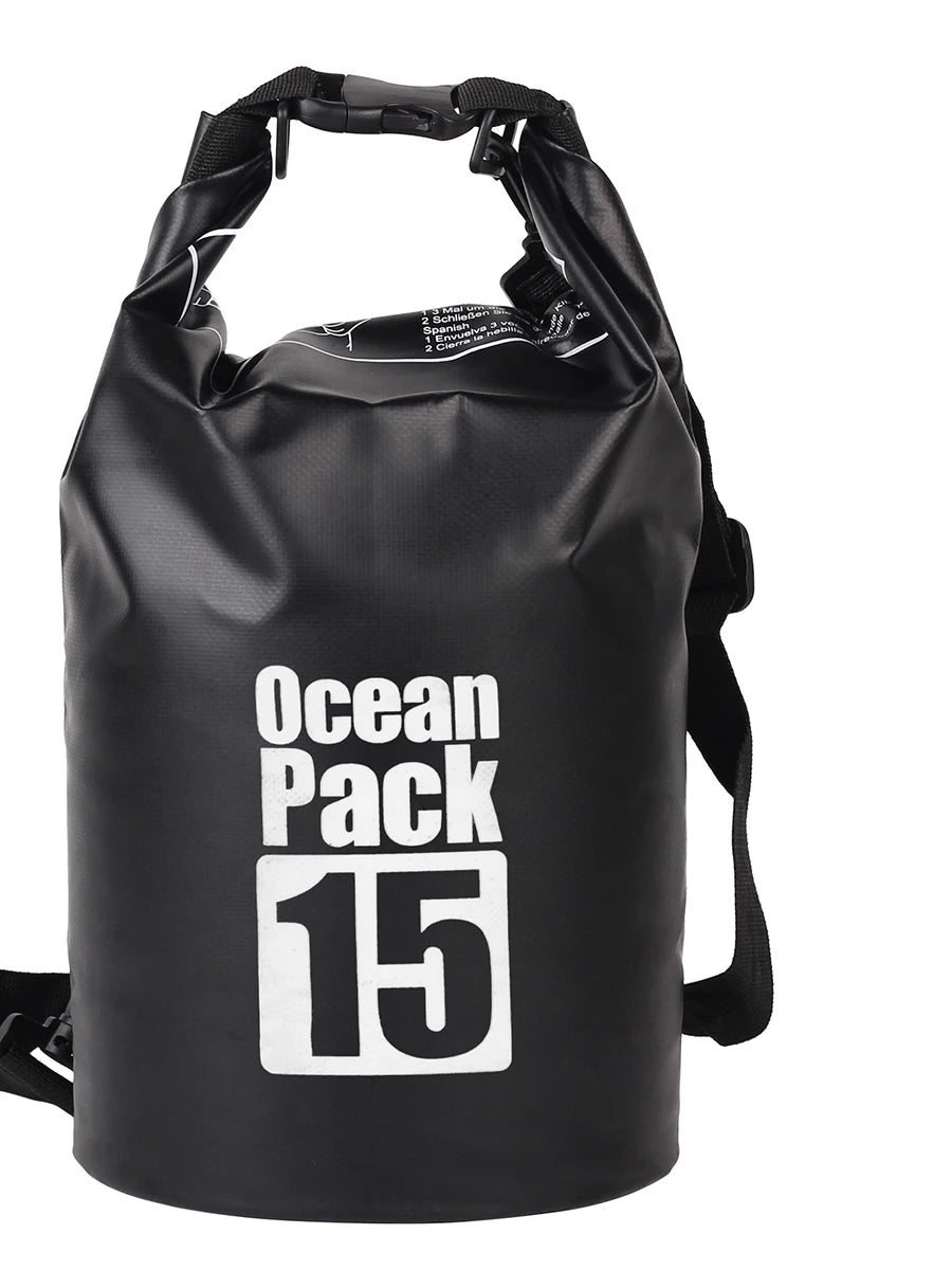 500D Waterproof Swimming Bag Dry Sack 5/10/15/20/30L Waterproof Floating Dry Gear Bags For Boating Fishing Rafting Swimming