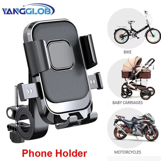 Bike Phone Holder Motorcycle Fast Locking Rotatable MTB Phone Mount Shockproof Phone Holder