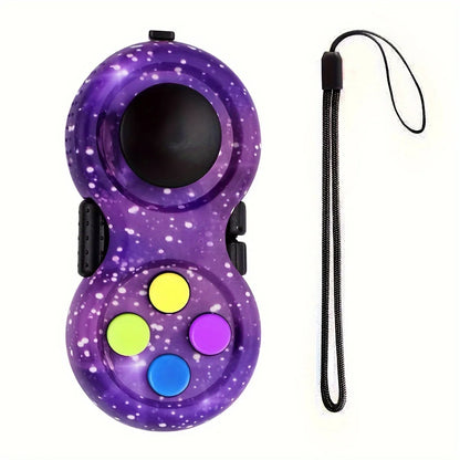 Fidget Pad with 8 Fidget Functions, Fidget Controller Stress Reducer, Fidget Toy Cube Relieves Stress and Anxiety Relief Toys
