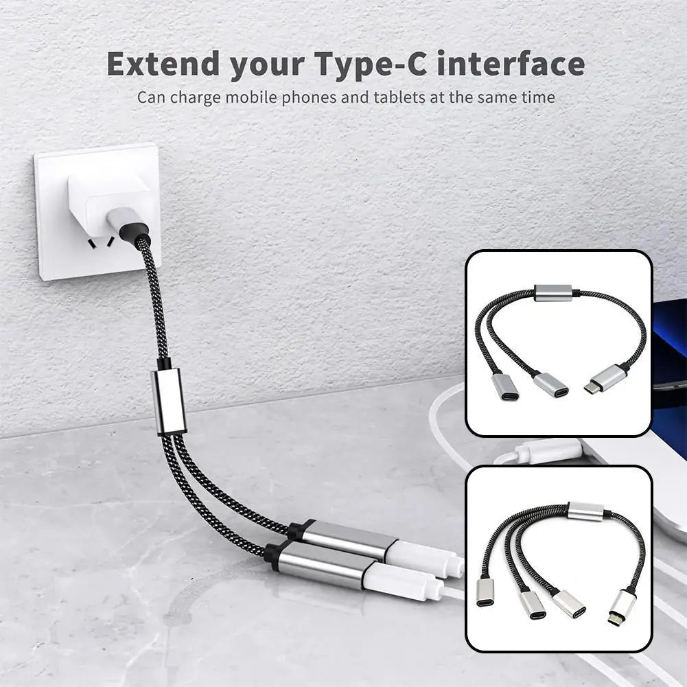 Multi USB Hub Extensions 3/2 Port Type C Hub USB Splitter Fast Data Transmission OTG Adapter For PC Laptop Pro