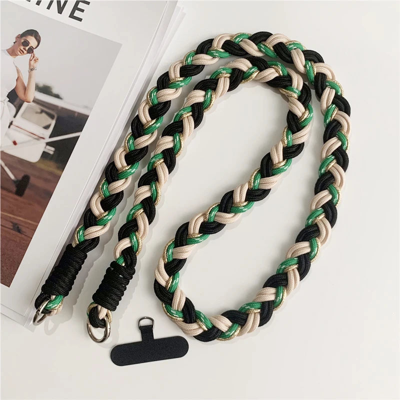 New Phone Lanyard Detachable Adjustable Necklace Lanyards For Bag Camera Crossbody Cell Phone Straps Neck Clip Cord Rope
